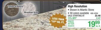 Menards 25 5/16 high res laminate with backsplash offer
