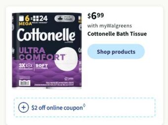 Walgreens Cottonelle bath tissue offer