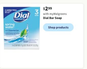 Walgreens Dial bar soap offer