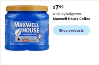 Walgreens Maxwell house coffee offer