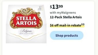 Walgreens 12-pack stella artois offer