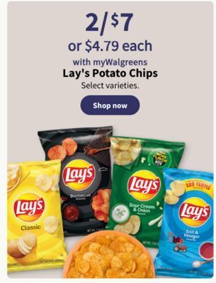 Walgreens Lay's potato chips offer