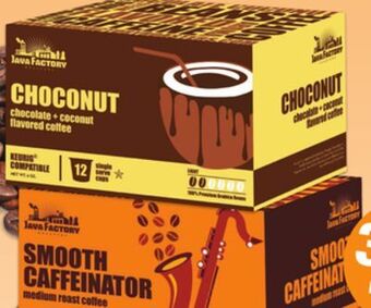 Menards Java factory smooth caffeinator coffee pods - 12 count offer