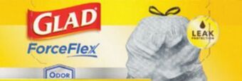 Ace Hardware Glad forceflex drawstring trash bags offer