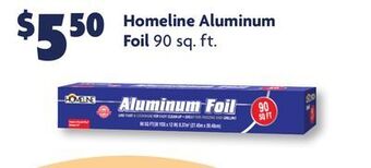 Family Dollar Homeline aluminum foil offer