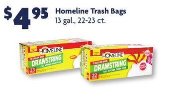 Family Dollar Homeline trash bags offer