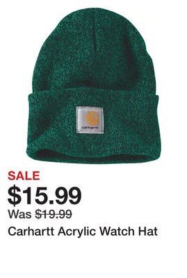 Dick's Sporting Goods Carhartt acrylic watch hat offer