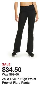 Nordstrom Zella live in high waist pocket flare pants offer