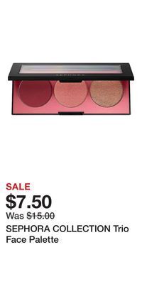 Kohl's Sephora collection trio face palette offer