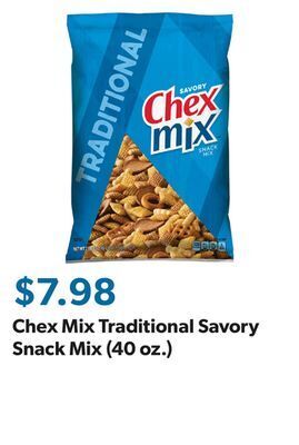 Sam's Club Chex mix traditional savory snack mix (40 oz.) offer