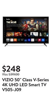 Walmart Vizio 50 class v-series 4k uhd led smart tv v505-j09 offer