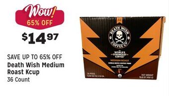 Grocery Outlet Medium roast kcup offer
