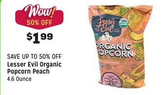 Grocery Outlet Organic popcorn peach offer