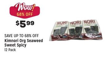 Grocery Outlet Org seaweed sweet spicy offer