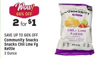 Grocery Outlet Snacks chli lme fg kettle offer