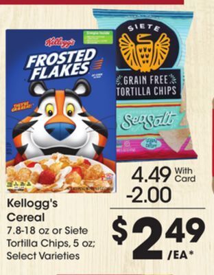 Kroger Kellogg's cereal offer