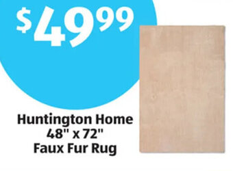 Aldi Huntington Home 48" x 72" Faux Fur Rug offer