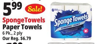 Ocean State Job Lot Spongetowels paper towels offer