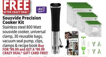 Ocean State Job Lot Sousvide precision cooker kit offer