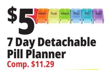 Ocean State Job Lot 7 day detachable pill planner offer
