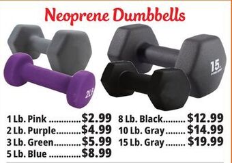 Ocean State Job Lot Neoprene hand weights offer