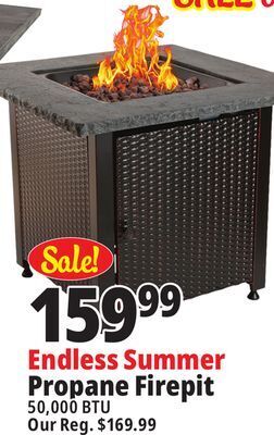 Ocean State Job Lot Endless summer propane firepit offer