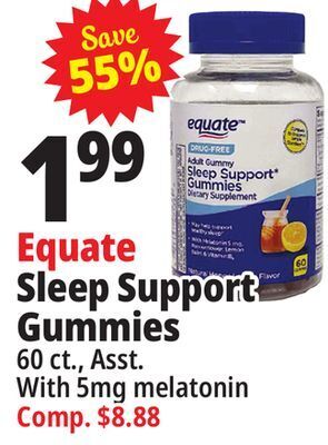 Ocean State Job Lot Equate sleep support gummies offer