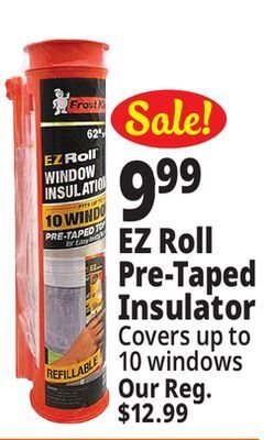 Ocean State Job Lot Frost king ez roll pre taped window insulation offer
