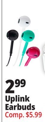 Ocean State Job Lot Uplink earbuds offer