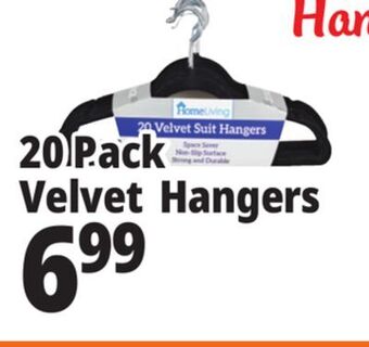 Ocean State Job Lot Homeliving velvet suit hangers, 20 count offer