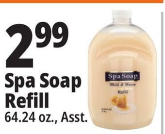 Ocean State Job Lot Spa soap refill offer