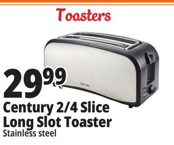 Ocean State Job Lot Century 4 slice long slot toaster offer