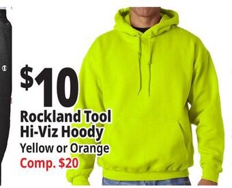 Ocean State Job Lot Rockland tool hi-viz hoody offer