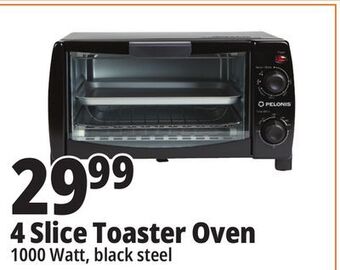 Ocean State Job Lot Pelonis 4 slice black toaster oven offer