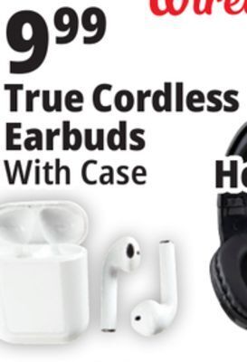 Ocean State Job Lot Techbunch wireless earbuds with charging case offer