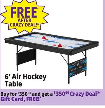 Ocean State Job Lot Fat cat polar blast folding air hockey table, 6' offer