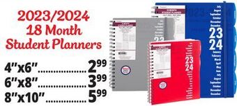 Ocean State Job Lot 2023-2024 premiere 18 month student planner, 10 offer