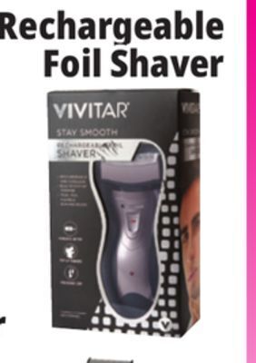 Ocean State Job Lot Vivitar stay smooth rechargeable foil shaver offer