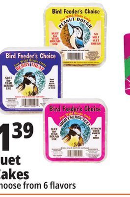 Ocean State Job Lot Suet cakes offer