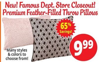 Ocean State Job Lot Decorative thrown pillows offer