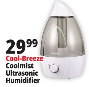 Ocean State Job Lot Cool~breeze 25w ultrasonic cool mist humidifier, 1 gal offer