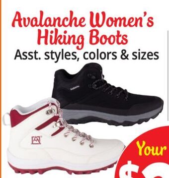Ocean State Job Lot Avalanche women's hiking boots offer