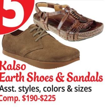 Ocean State Job Lot Kalso earth shoes & sandals offer