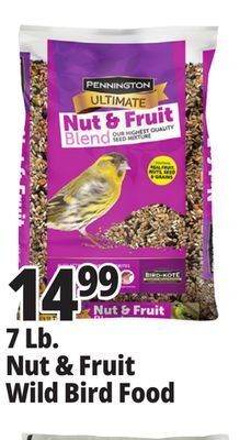 Ocean State Job Lot 7 lb. nut & fruit wild bird food offer