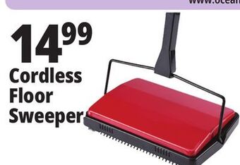 Ocean State Job Lot Cleansweep cordless metal carpet sweeper, red offer