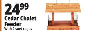Ocean State Job Lot Cedar chalet mixed seed feeder offer