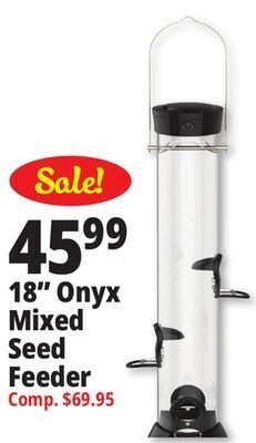 Ocean State Job Lot 18 onyx mixed seed feeder offer
