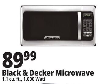 Ocean State Job Lot Black + decker 1000w stainless steel microwave oven offer