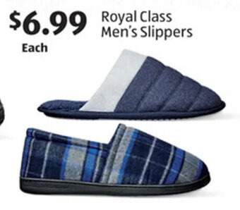 Aldi Royal Class Men's Slippers offer