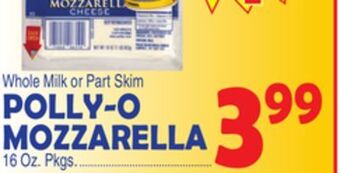 Bravo Supermarkets Polly-o mozzarella offer
